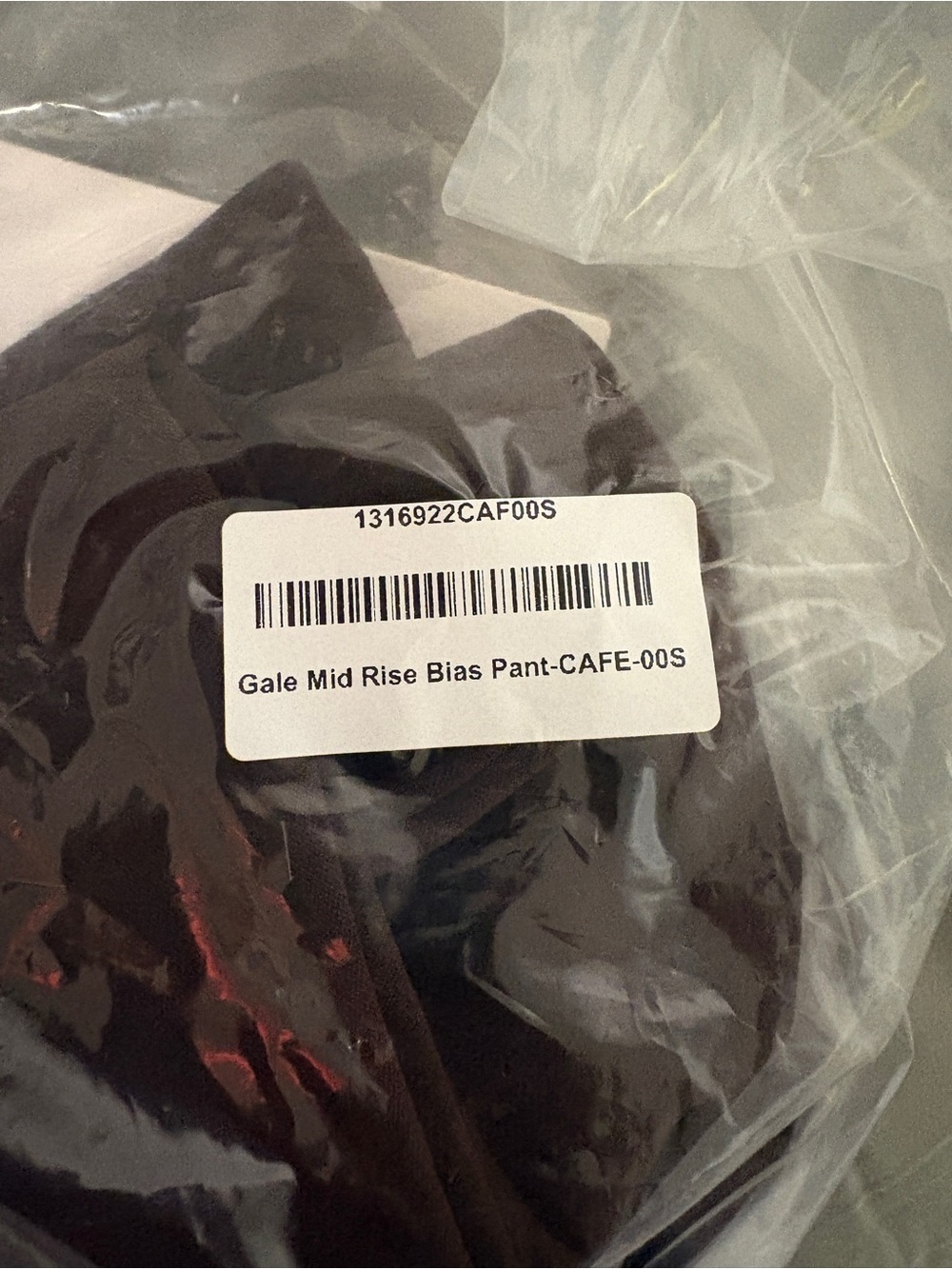 NWT REFORMATION Gale Mid Rise Bias Pant in cafe brown - Picture 7 of 7